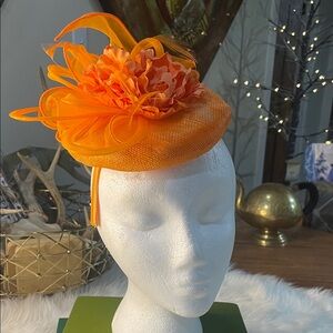 Orange Fascinator Headband